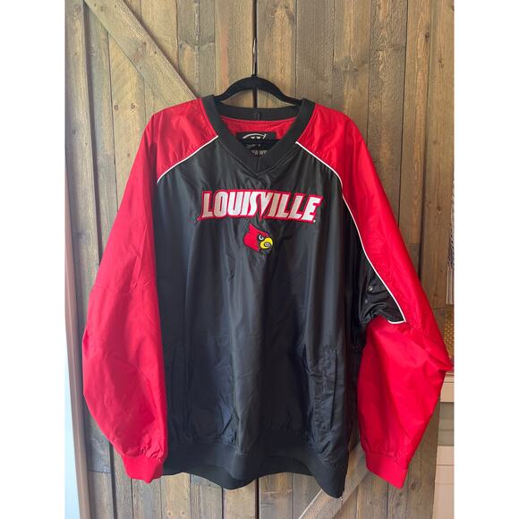 Vintage University of Louisville Pull Over Windbreaker XL - Picture 1 of 6